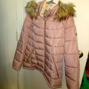 Puffer Jacket Faux Fur Hood snow ski rain